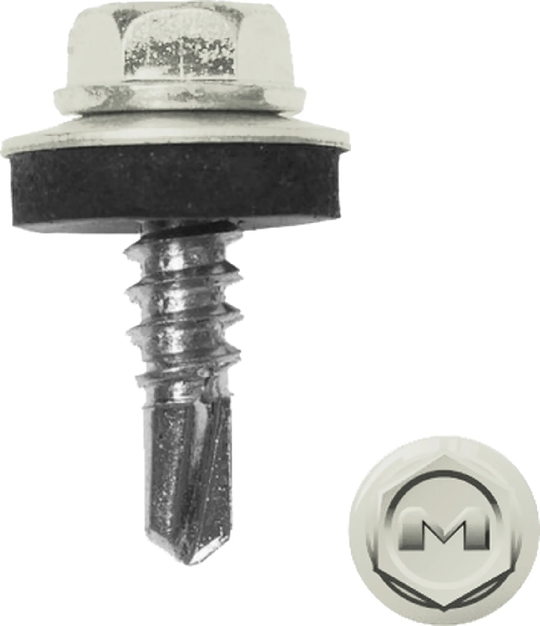 Саморез по металлу Daxmer 5,5х19 RAL 9002 (250) сверло №3