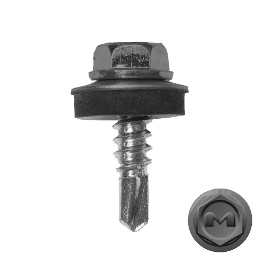 Саморез по металлу Daxmer 5,5х19 RAL 9006 (250) сверло №3