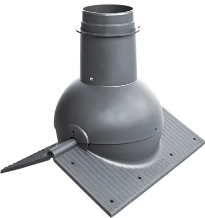 Элемент коньковый Krovent Pipe-Cone серый
