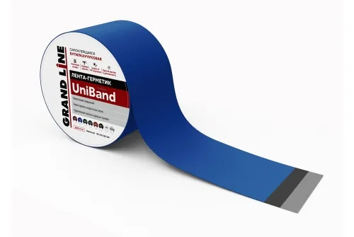 Лента герметизирующая Grand Line UniBand самоклеящаяся 10мх30см RAL 5005 синяя
