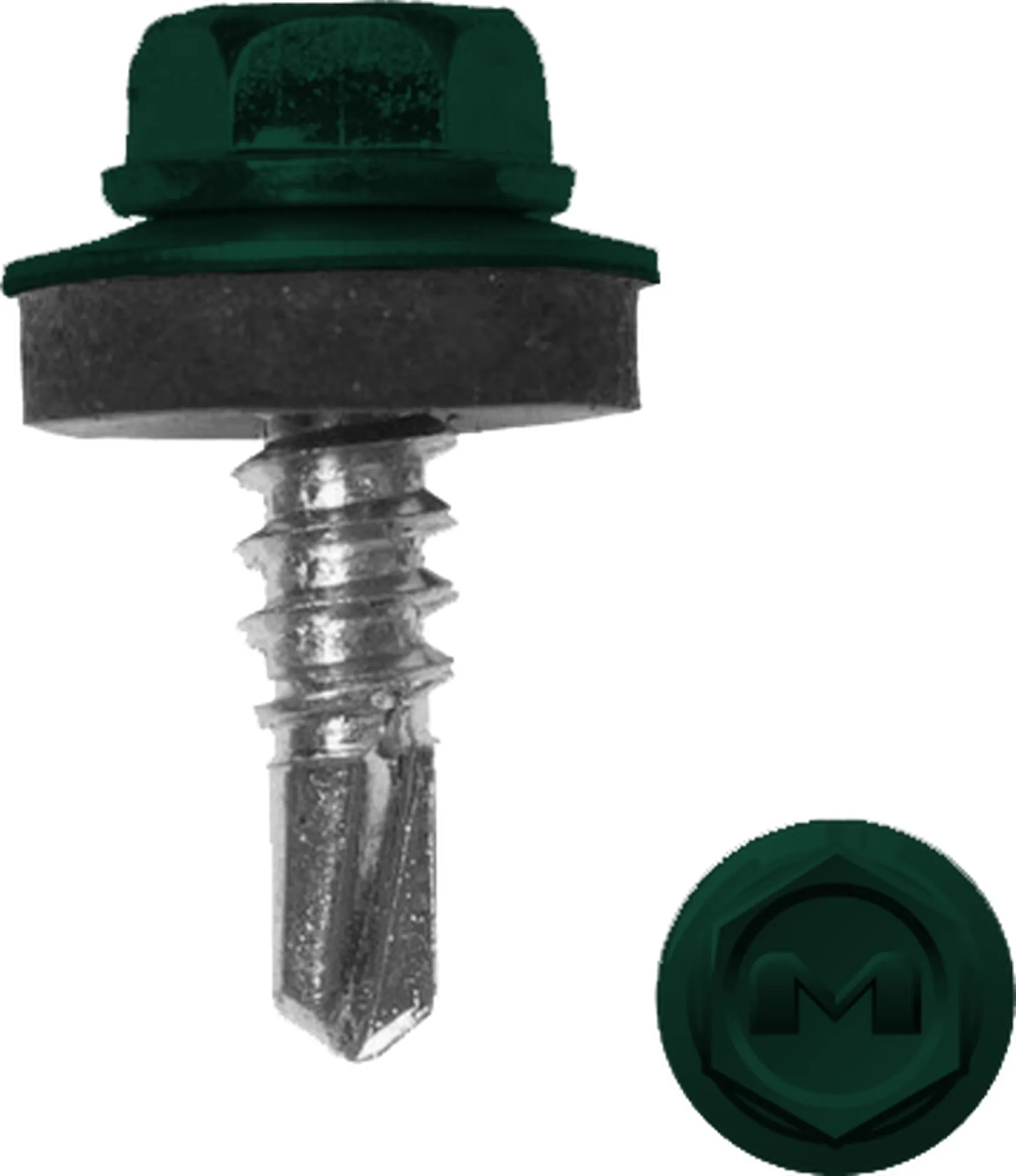 Саморез по металлу Daxmer 5,5х19 RAL 6005 (250) сверло №3