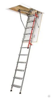 Лестница чердачная складная FAKRO LML Lux 60х120/280 (металлическая, с телескопическими наконечниками)