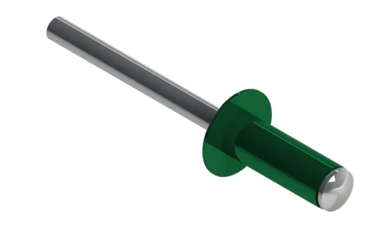 Заклёпка вытяжная Daxmer 4,0х10 RAL 6005 (10х1000шт) ал/ст