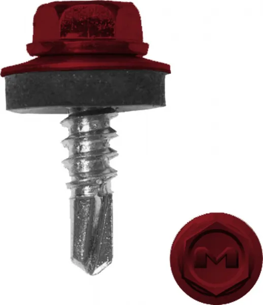Саморез по металлу Daxmer 5,5х19 RAL 3003 (250) сверло №3