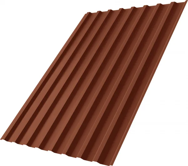 Профнастил С20B Grand Line 0,45 Drap ТХ RAL 8004 терракота DRIPSTOP