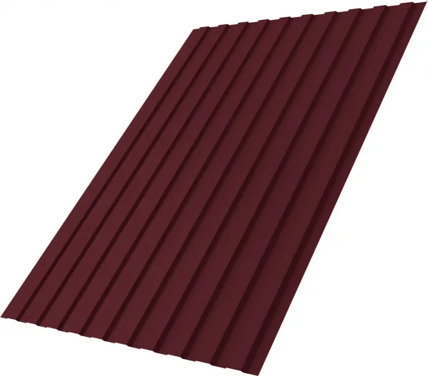 Профнастил С8B в01 Grand Line 0,45 Drap ТХ RAL 3005 красное вино