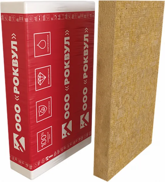 Утеплитель RockWool Фасад Баттс Оптима 1000х600х100 (1,80м2, 0,18м3)