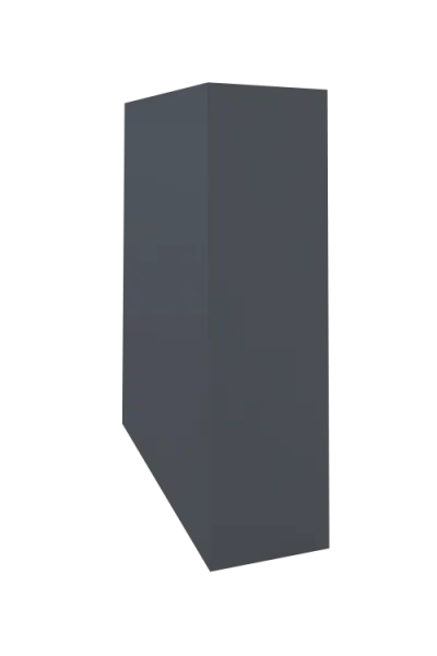 Кожух скатный д660/ш310/в1-1150/в2-950 0,5 Rooftop Бархат RAL 7024 мокрый асфальт