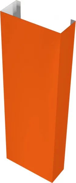 Полустолб для С21 0,45 ПЭ RAL 2004 оранжевый (1,5м)
