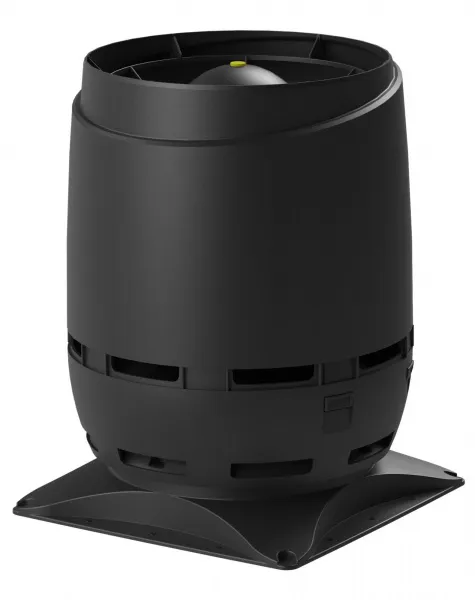 Выход вентиляционный Vilpe Flow 200S с основанием 400x400 черный