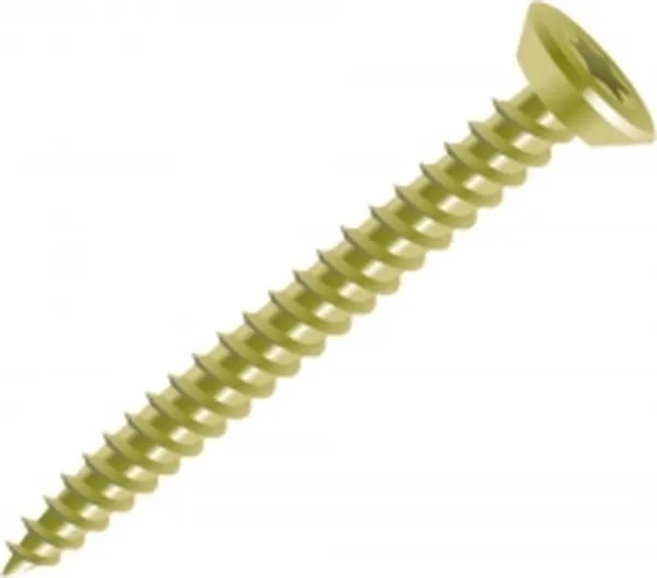 Шуруп по бетону 7,5х52 (1400шт) шлиц Torx 30 желтый цинк (короб)