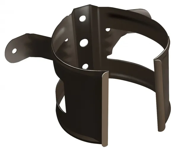 Кронштейн трубы на дерево Grand Line ПУ 90мм RR 32 темно-коричневый
