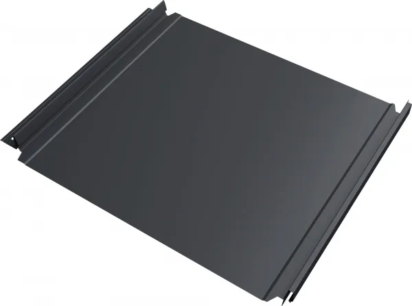 Кликфальц Double Pro Grand Line 0,45 Drap ТХ двухсторонний с пленкой на замках RAL 7024 мокрый асфальт