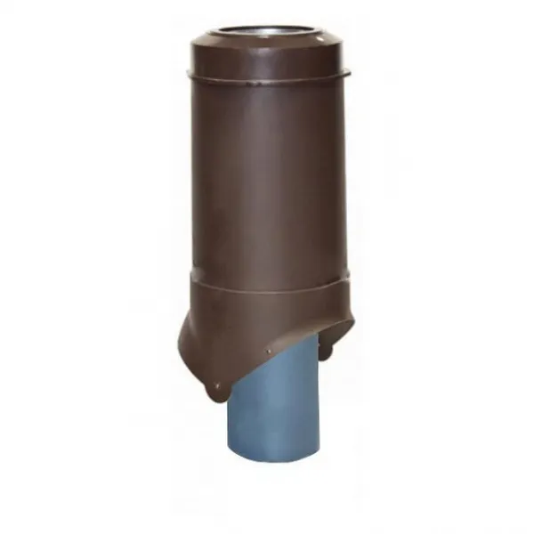 Выход канализации Krovent Pipe-VT 125/100 изолированный коричневый