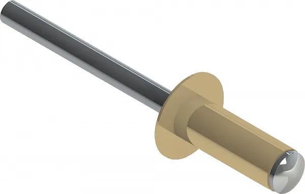 Заклёпка вытяжная Daxmer 4,0х10 RAL 1014 (10х1000шт) ал/ст