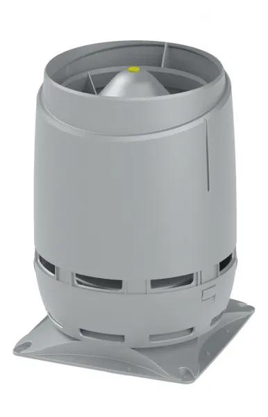 Выход вентиляционный Vilpe Flow 160S с основанием 300x300 светло-серый