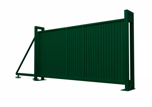 Ворота откатные Estet 2,0х4,5 RAL 6005
