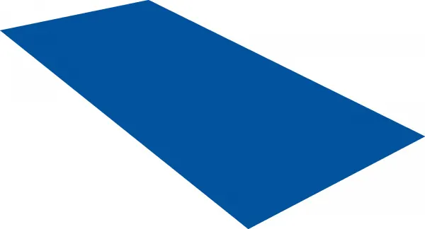 Плоский лист Grand Line 0,45 ПЭ с пленкой RAL 5005 сигнальный синий