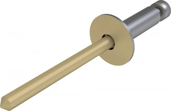 Заклёпка вытяжная Daxmer 4,8х21х14 (200шт) нерж/нерж RAL 1014