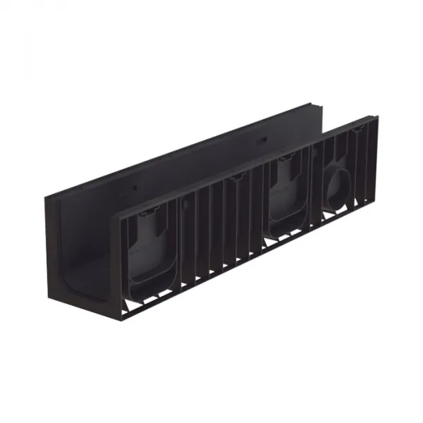 Лоток водоотводный пластиковый Aquastok Norma 150 Н230, класс нагрузки С250 1000х210х230 (11523)