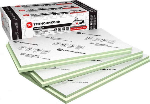 Плита теплоизоляционная Logicpir Полы ФЛ/ФЛ L-1190х590х30 (5,616м2)