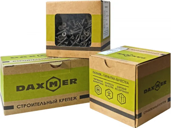 Саморез ГКМ Daxmer Premium 3,5х25 (500шт) шлиц PH2, фосфатированный