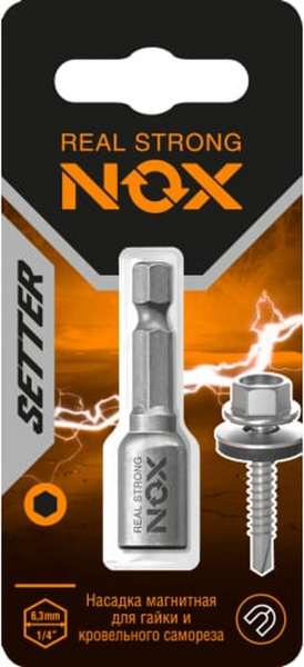 Ключ-насадка магнитная Nox Nut Setter 12x48мм карта (551201)