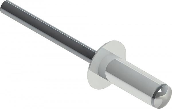 Заклёпка вытяжная Daxmer 4,0х10 RAL 9003 (10х1000шт) ал/ст