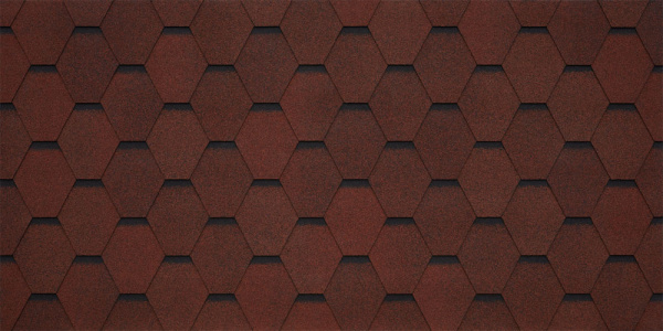 Черепица гибкая Tegola Garda rosso 409 (красный)