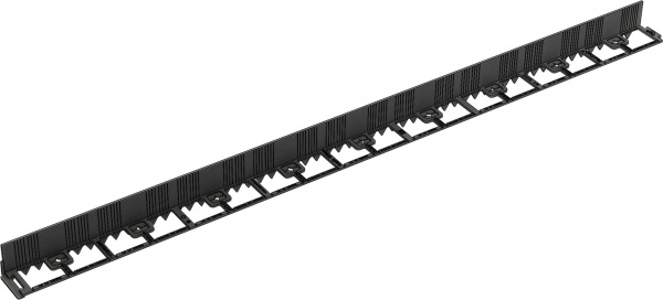 Бордюр пластиковый Aquastok FlexCurb 80 черный с зубьями, 1521х75х105мм (60481)