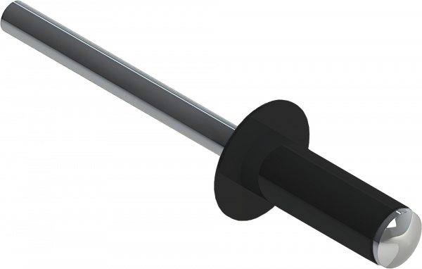 Заклёпка вытяжная Daxmer 3,2х8 RAL 9005 (20х1000шт) ал/ст